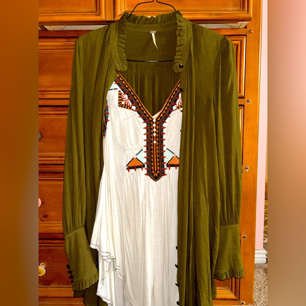 Free People Army Green Jacket